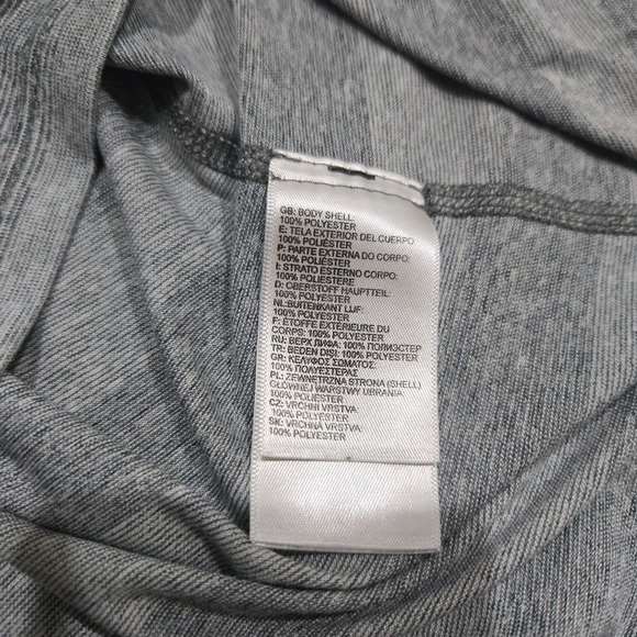 The North Face FlashDry Athletic Top Small Gray Black Running Tee - Picture 6 of 12